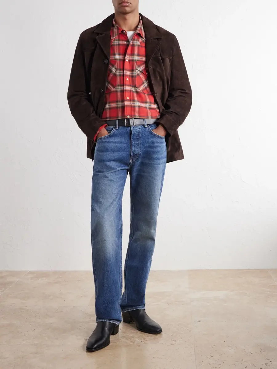Nili Lotan Travis Checked Cotton-Flannel Shirt - Men | Thumbnail 2
