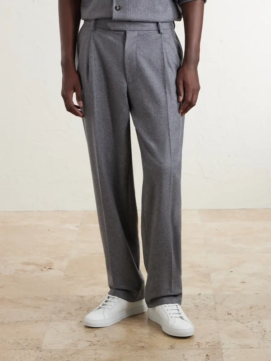Gabriela Hearst Arthur Wool and Cashmere-Blend Tapered-Leg Trousers - Men | Thumbnail 3