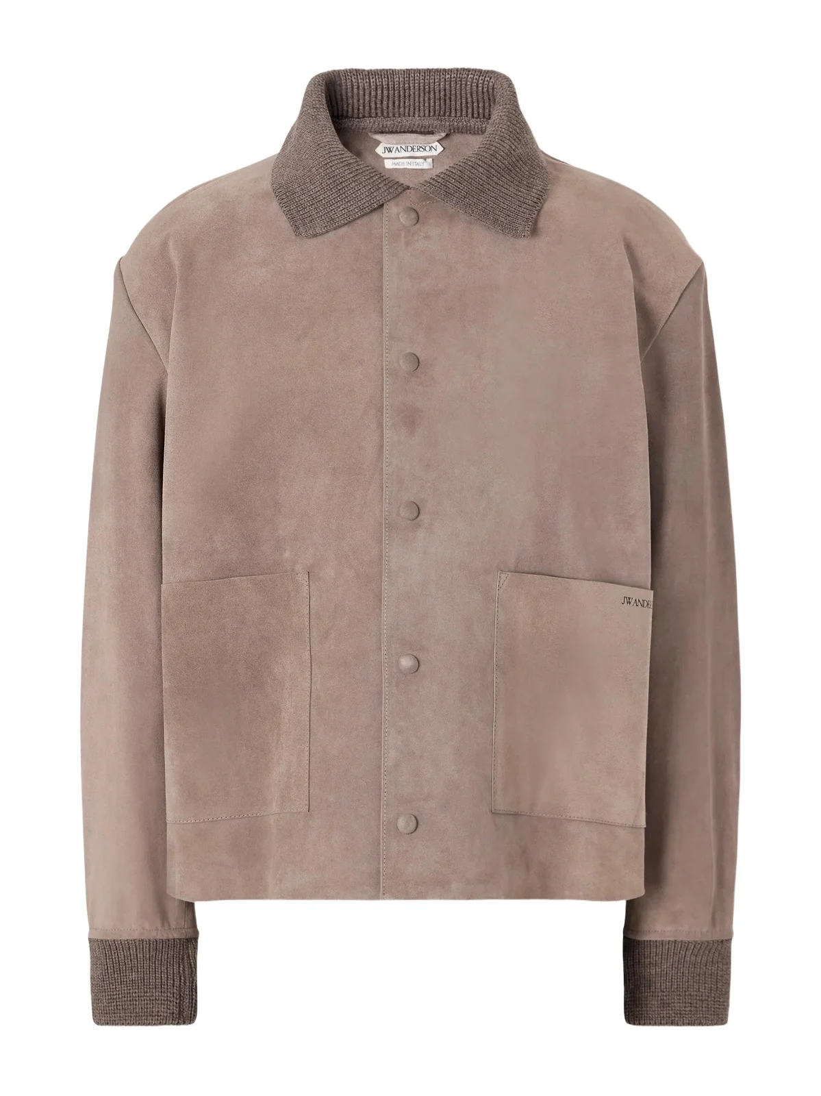 JW Anderson Wool-Trimmed Suede Jacket - Men