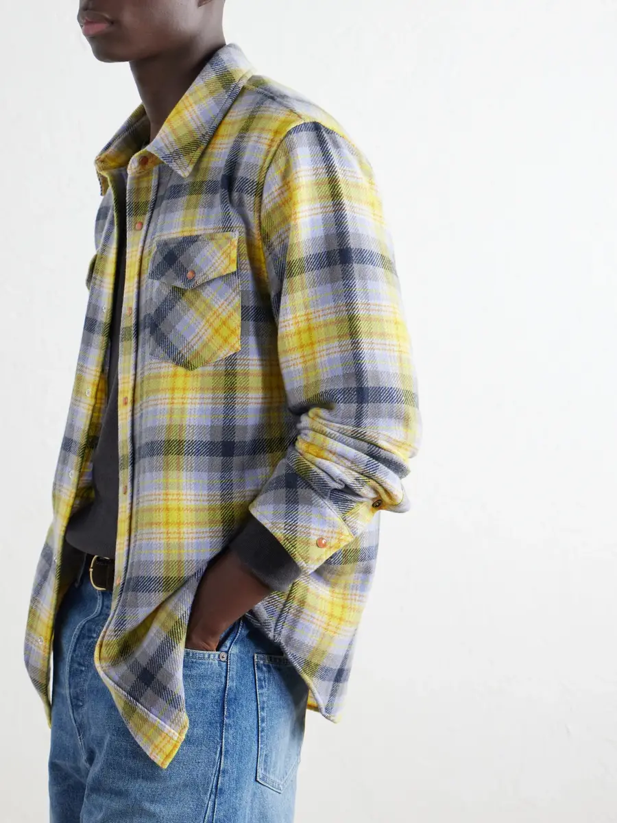 God’s True Cashmere Checked Cashmere Shirt - Men | Thumbnail 5