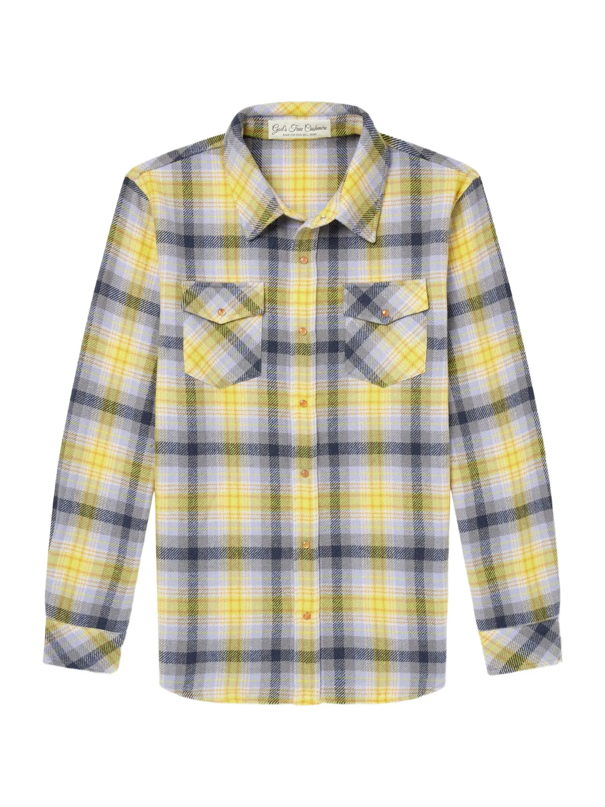 God’s True Cashmere Checked Cashmere Shirt - Men
