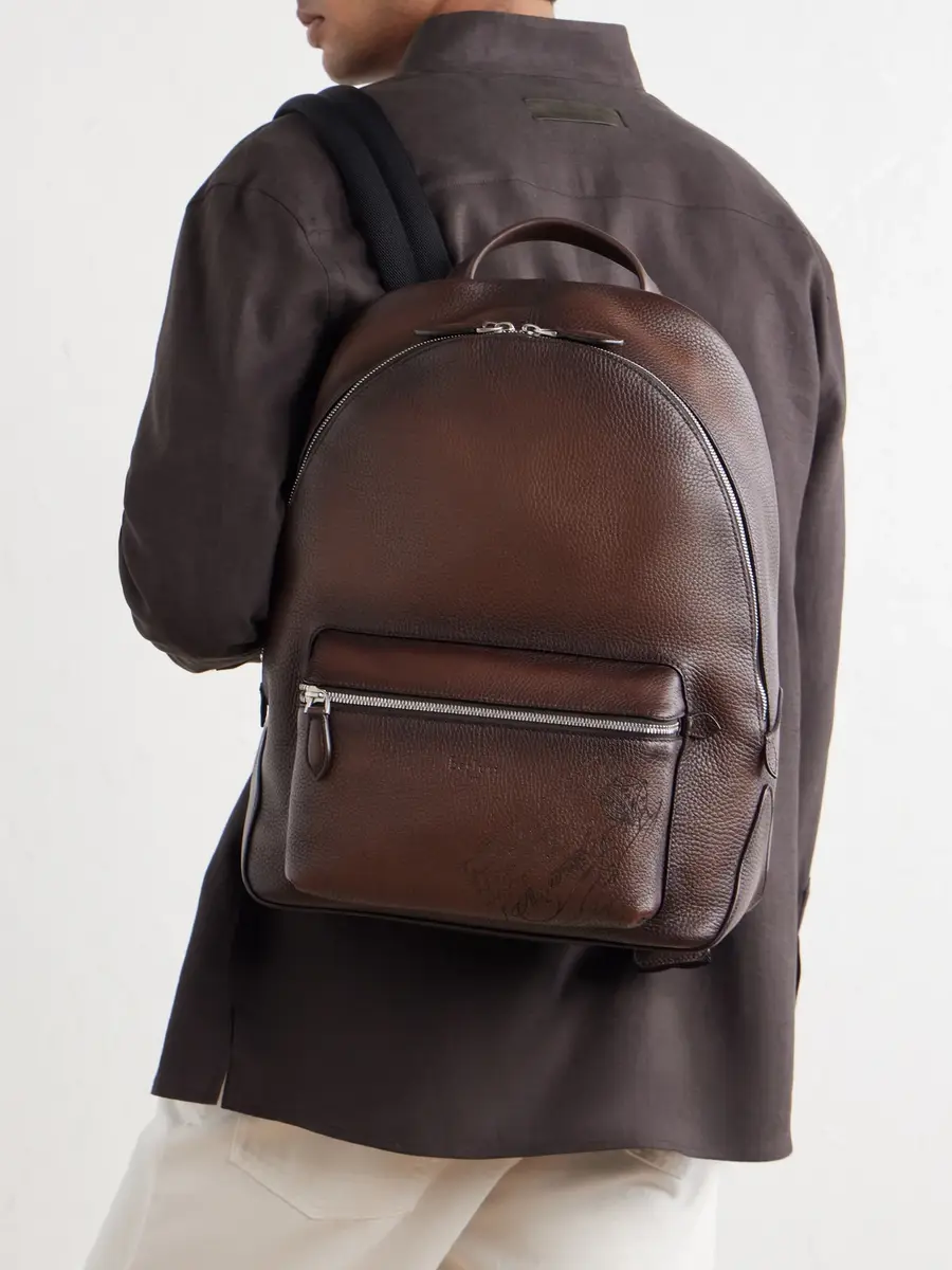 Berluti Time Off Full-Grain Leather Backpack - Men | Thumbnail 2 Berluti Time Off Full-Grain Leather Backpack - Men | Thumbnail 2