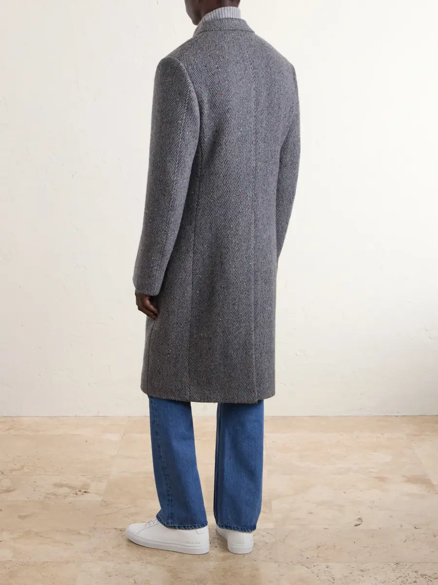 Gabriela Hearst McAffrey Double-Breasted Wool and Cashmere-Blend Herringbone Coat - Men | Thumbnail 4 Gabriela Hearst McAffrey Double-Breasted Wool and Cashmere-Blend Herringbone Coat - Men | Thumbnail 4