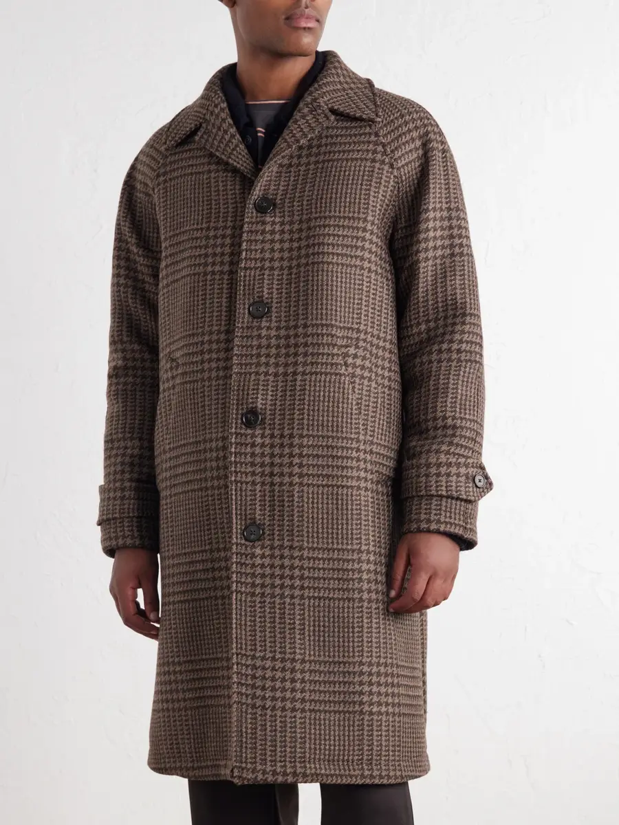 OFFICINE GÉNÉRALE Hudson Prince of Wales Virgin Wool Coat - Men | Thumbnail 3 OFFICINE GÉNÉRALE Hudson Prince of Wales Virgin Wool Coat - Men | Thumbnail 3
