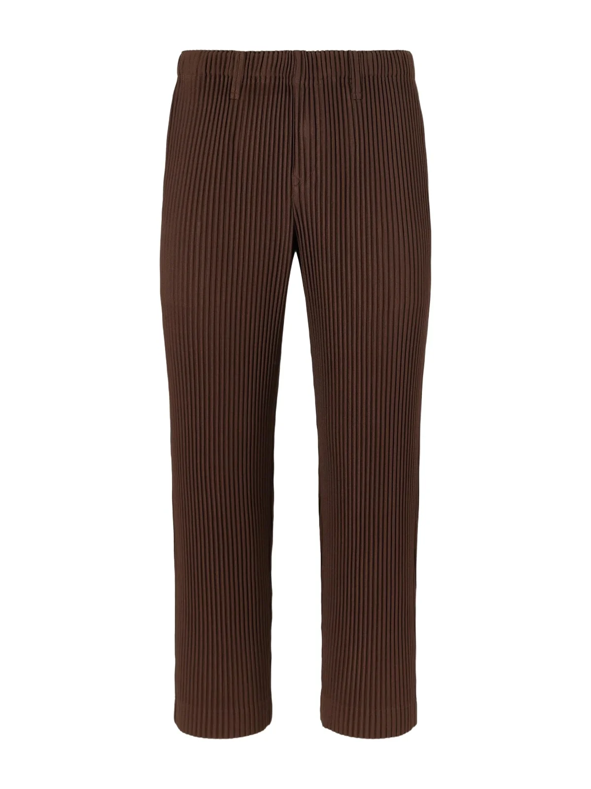 Straight-Leg Pleated Trousers - Men