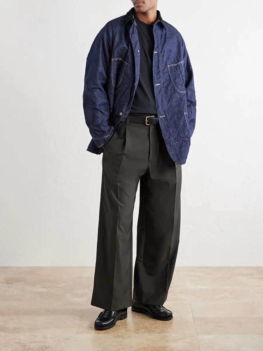 OrSlow Corduroy-Trimmed Denim Jacket - Men | Thumbnail 2 OrSlow Corduroy-Trimmed Denim Jacket - Men | Thumbnail 2