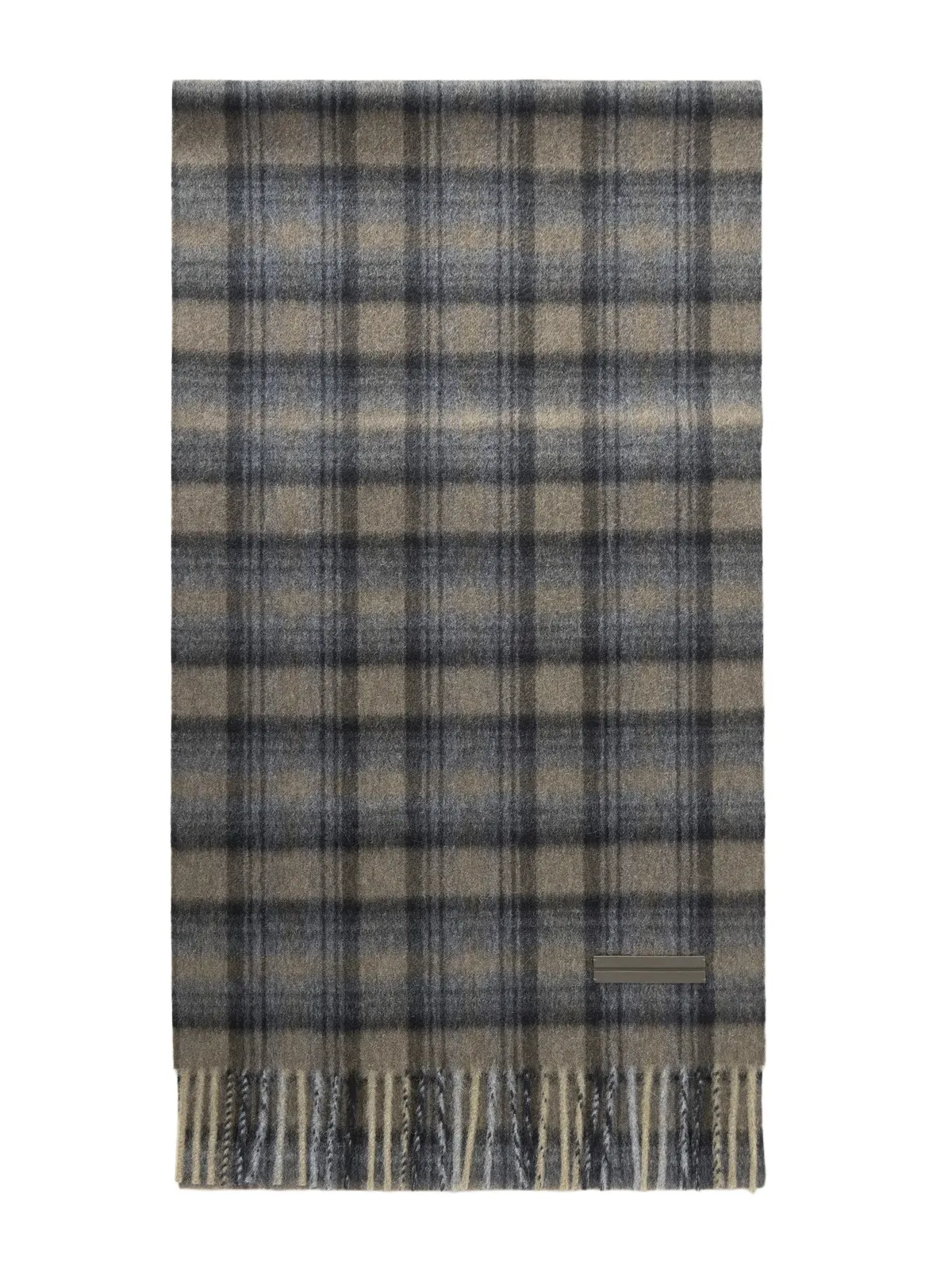 Zegna Checked Brushed Cashmere Scarf - Men