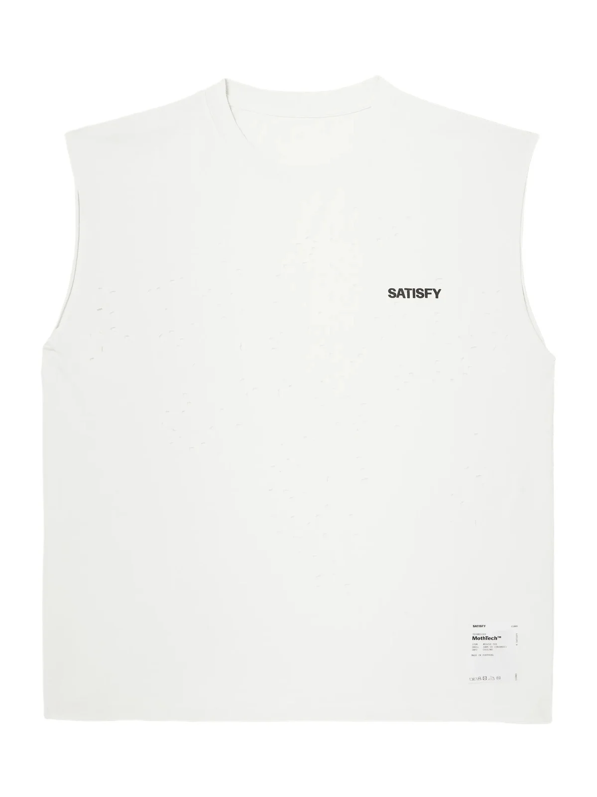 Satisfy Distressed Logo-Print MothTech™ Organic Cotton-Jersey Tank Top - Men