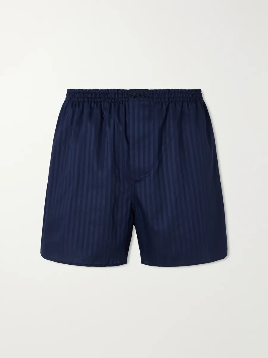 Zimmerli Striped Cotton Boxer Shorts - Men | Thumbnail 2