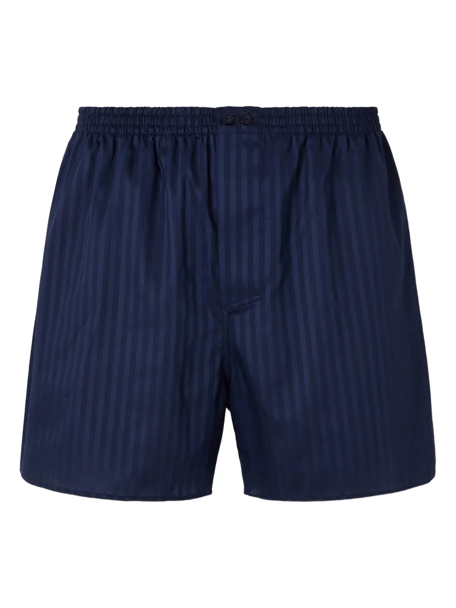 Zimmerli Striped Cotton Boxer Shorts - Men