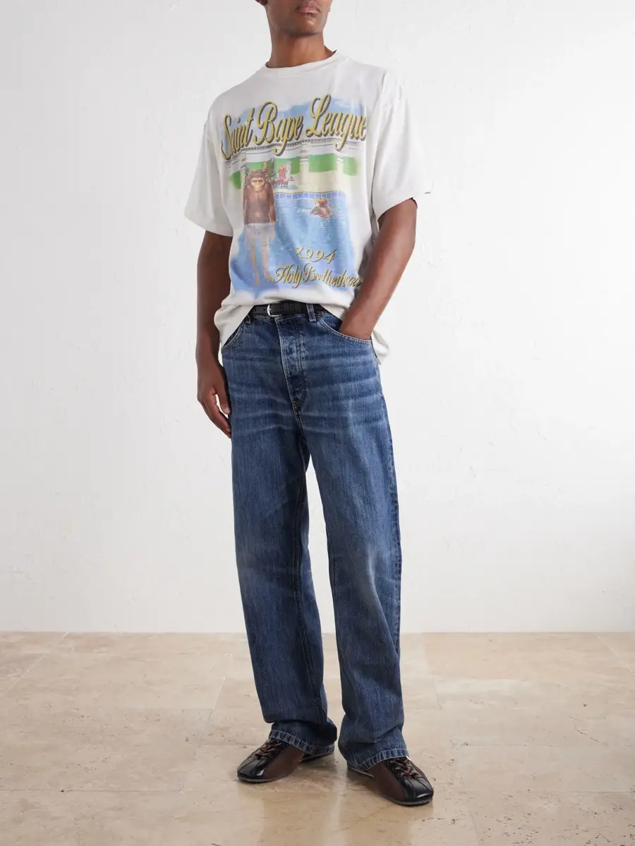 SAINT Mxxxxxx BAPE® Pool Printed Cotton-Jersey T-Shirt - Men | Thumbnail 2 SAINT Mxxxxxx BAPE® Pool Printed Cotton-Jersey T-Shirt - Men | Thumbnail 2