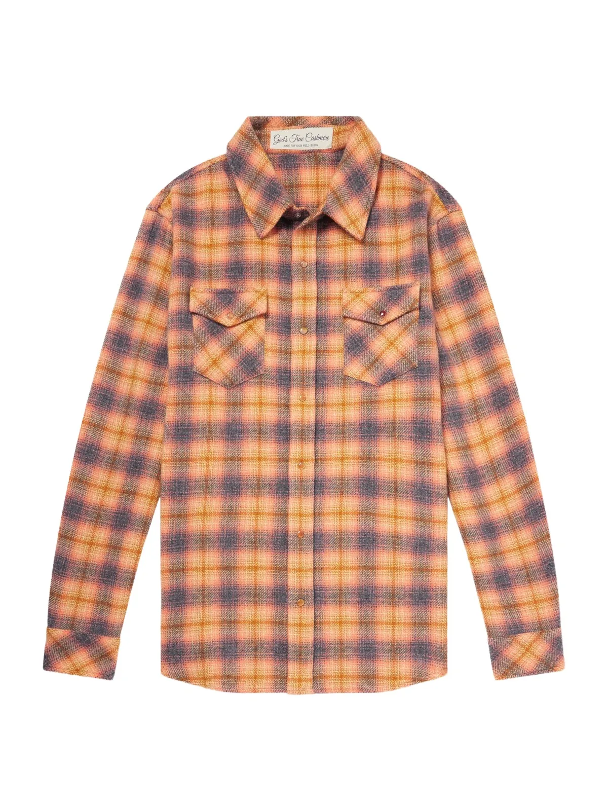 God’s True Cashmere Checked Cashmere Shirt - Men
