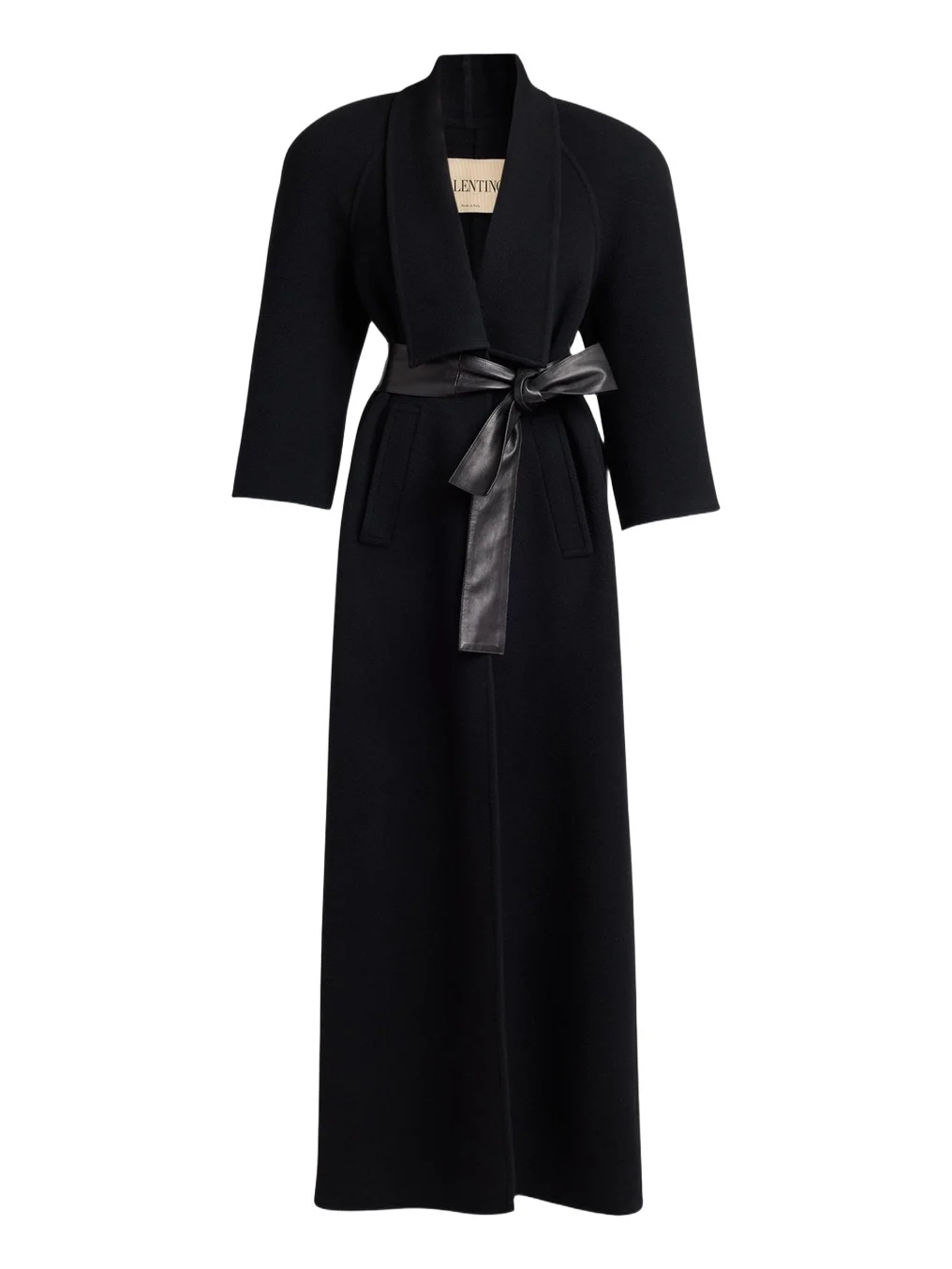 Valentino Garavani Belted Wool-Cashmere Wrap Coat