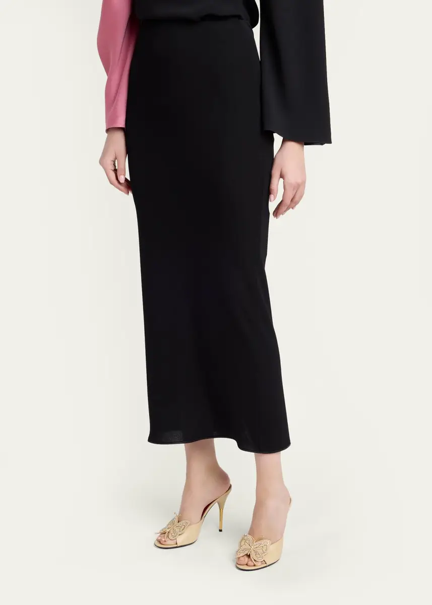 Valentino Garavani Draped Midi Pencil Skirt | Thumbnail 4 Valentino Garavani Draped Midi Pencil Skirt | Thumbnail 4