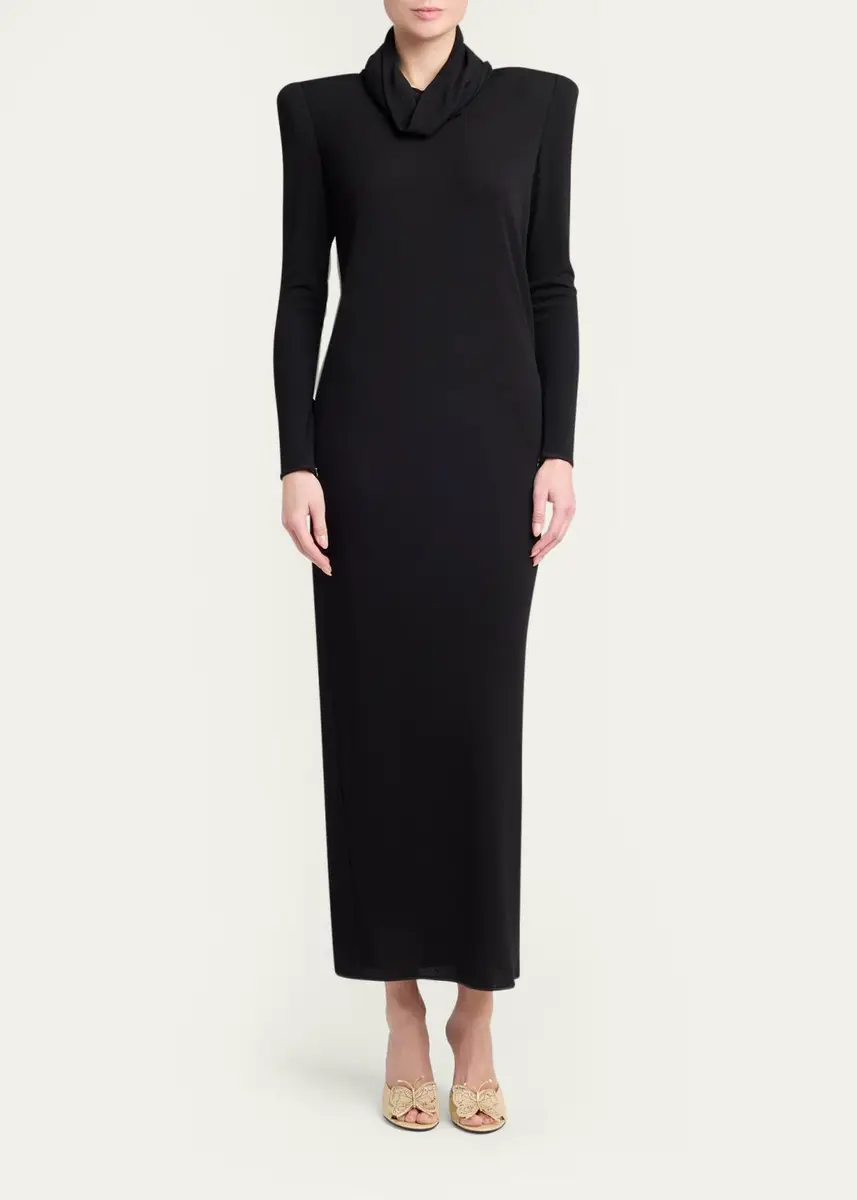 Valentino Garavani Cowl-Neck Column Maxi Dress | Thumbnail 2