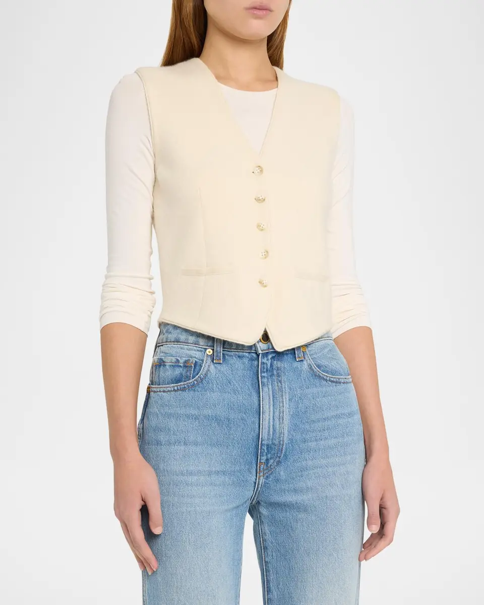 Guest In Residence Tailored Cashmere Vest | Thumbnail 4