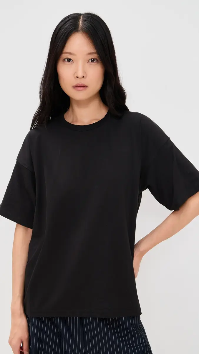 Sold Out NYC The Oversized Tee in Black Black | Thumbnail 2
