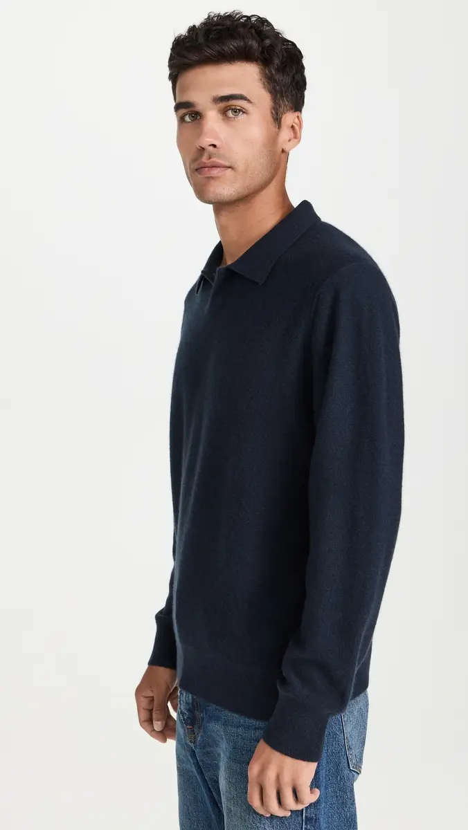 Vince Boiled Cashmere Johnny Collar Sweater | Thumbnail 4 Vince Boiled Cashmere Johnny Collar Sweater | Thumbnail 4