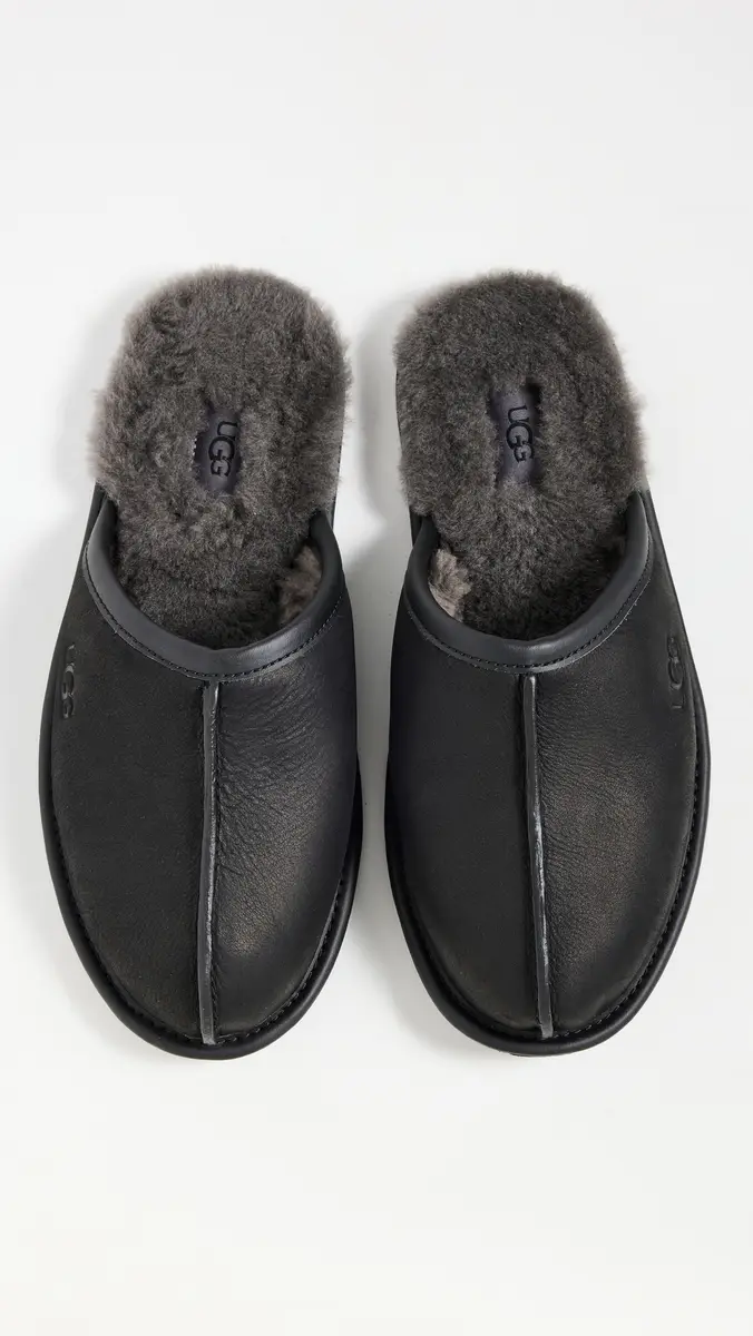 UGG Scuff Leather Slippers | Thumbnail 4 UGG Scuff Leather Slippers | Thumbnail 4