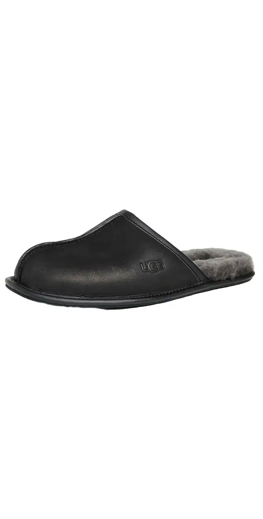 UGG Scuff Leather Slippers