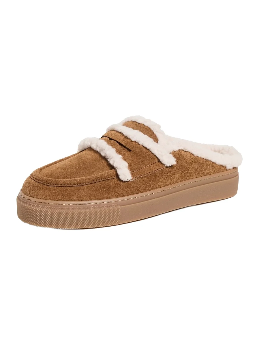 Mule Wool Slip-On Loafers Mule Wool Slip-On Loafers
