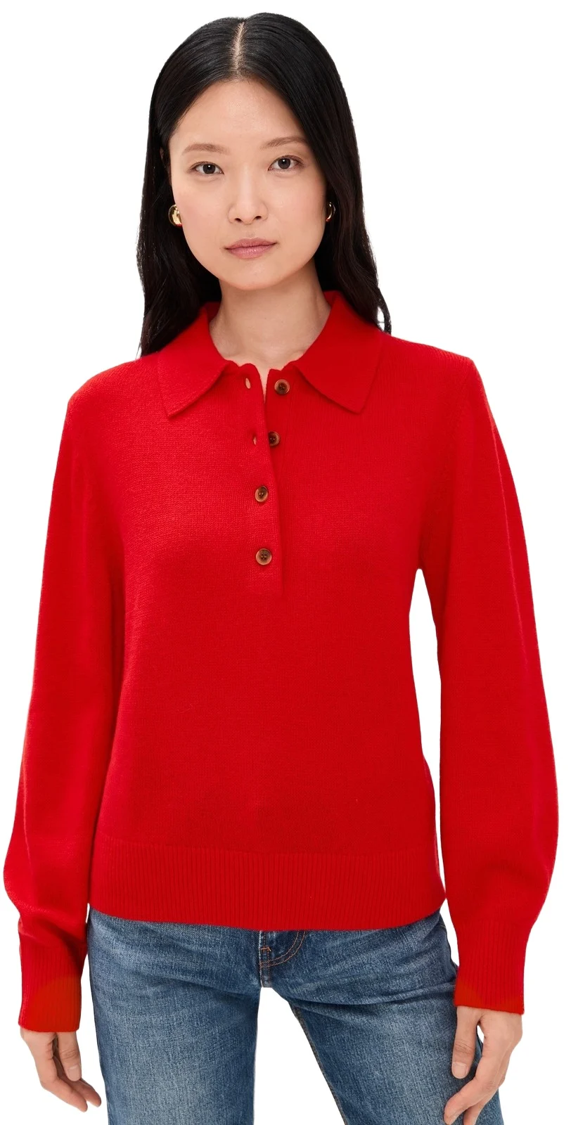 Sold Out NYC The Cashmere Polo In Cherry Cherry