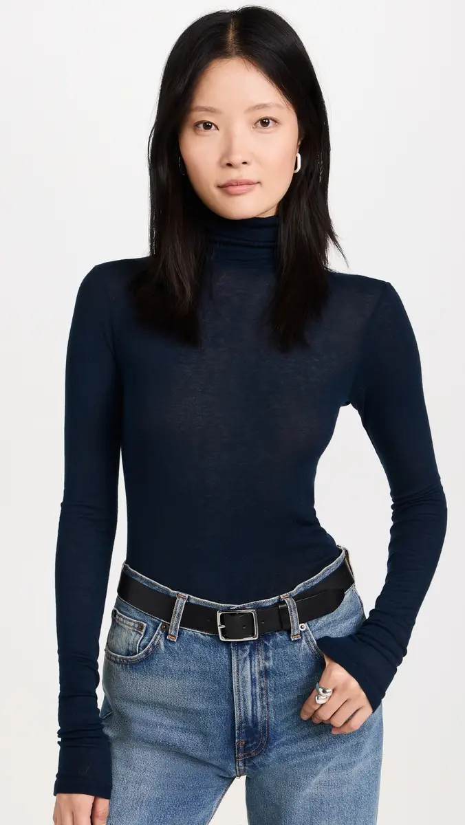 Sold Out NYC The Cashmere Turtleneck in Navy Navy | Thumbnail 2 Sold Out NYC The Cashmere Turtleneck in Navy Navy | Thumbnail 2