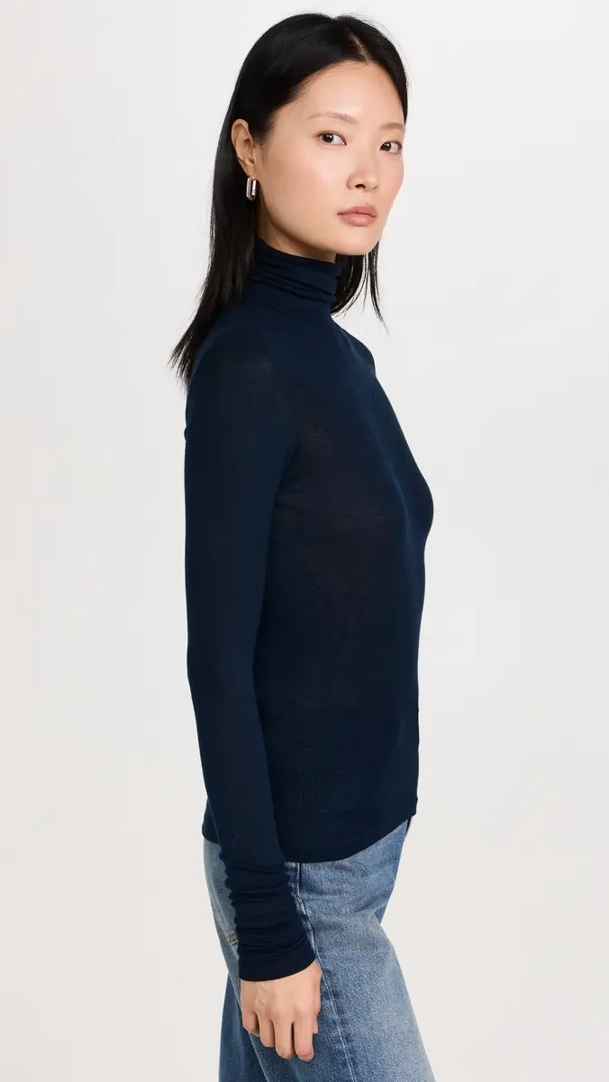 Sold Out NYC The Cashmere Turtleneck in Navy Navy | Thumbnail 4 Sold Out NYC The Cashmere Turtleneck in Navy Navy | Thumbnail 4
