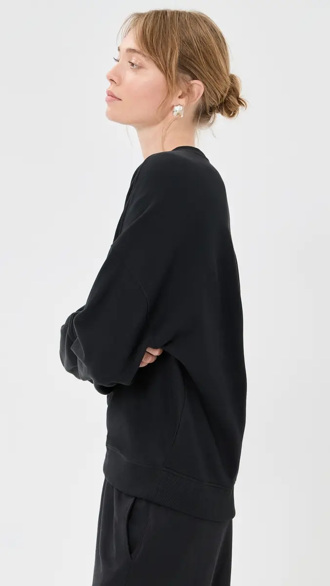 Tibi Lightweight Crewneck Sweatshirt | Thumbnail 4 Tibi Lightweight Crewneck Sweatshirt | Thumbnail 4