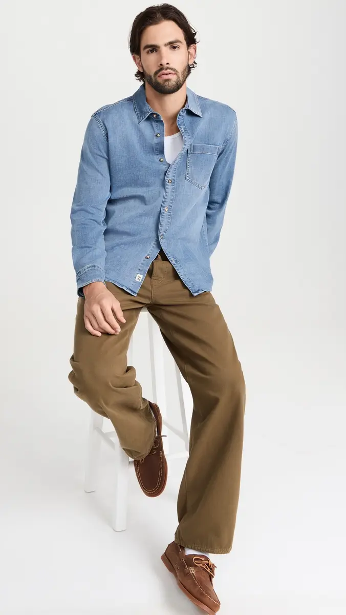 Fair Harbor The Driftwood Denim Shirt | Thumbnail 5 Fair Harbor The Driftwood Denim Shirt | Thumbnail 5