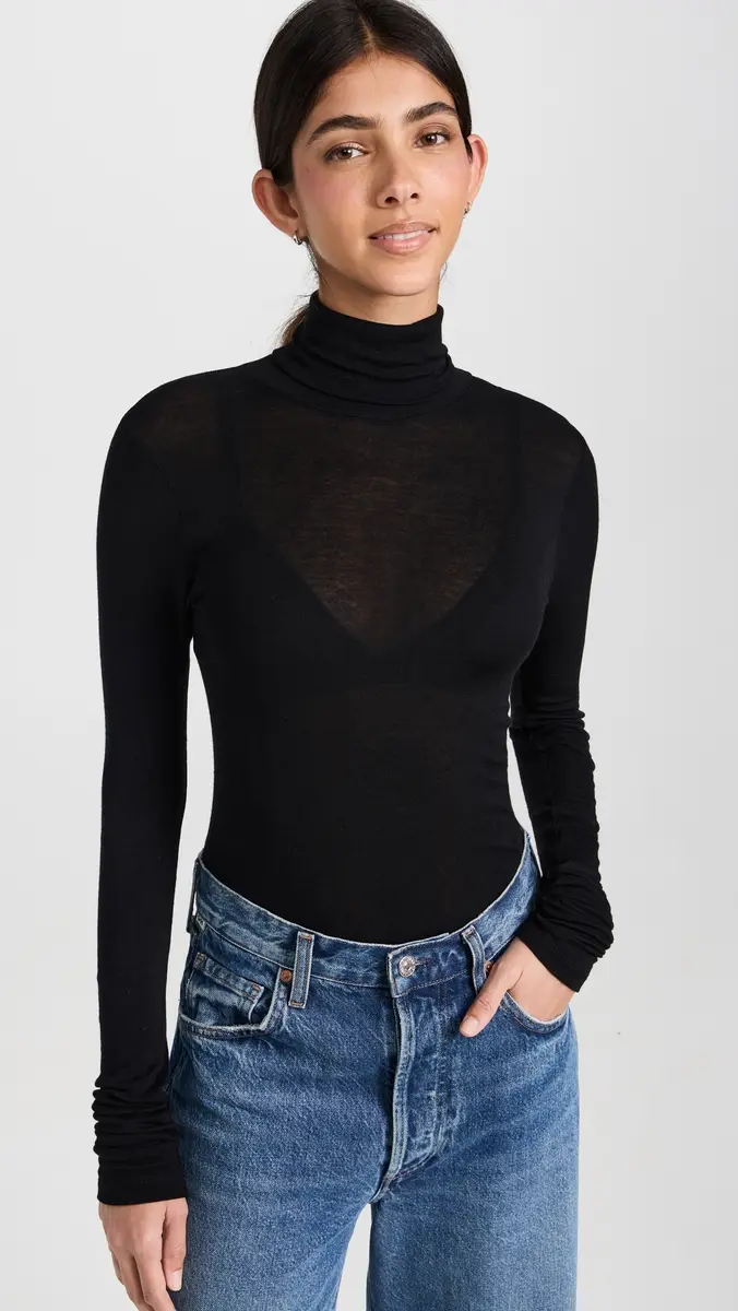Sold Out NYC The Cashmere Turtleneck in Black Black | Thumbnail 2 Sold Out NYC The Cashmere Turtleneck in Black Black | Thumbnail 2