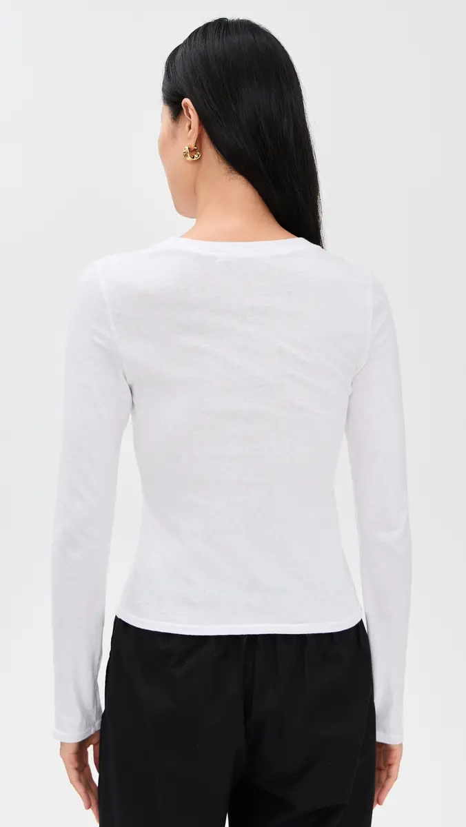 perfectwhitetee Jamie Recycled Cotton Long Sleeve Tee | Thumbnail 3 perfectwhitetee Jamie Recycled Cotton Long Sleeve Tee | Thumbnail 3