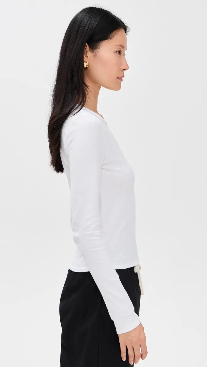 perfectwhitetee Jamie Recycled Cotton Long Sleeve Tee | Thumbnail 4 perfectwhitetee Jamie Recycled Cotton Long Sleeve Tee | Thumbnail 4