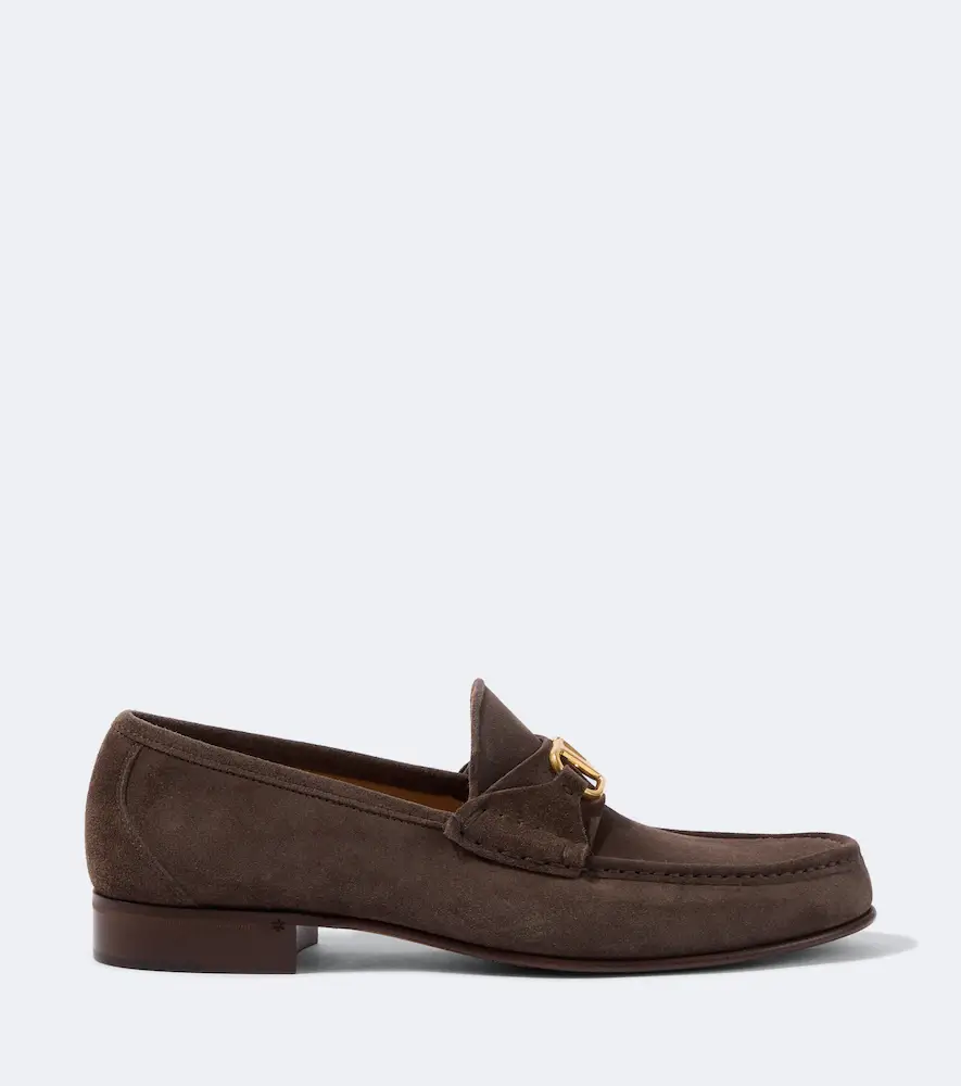 Valentino Garavani VLogo suede loafers | Thumbnail 5 Valentino Garavani VLogo suede loafers | Thumbnail 5