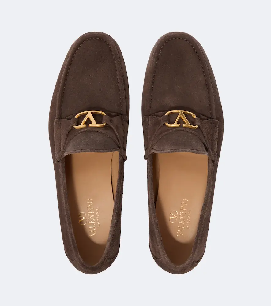 Valentino Garavani VLogo suede loafers | Thumbnail 6 Valentino Garavani VLogo suede loafers | Thumbnail 6