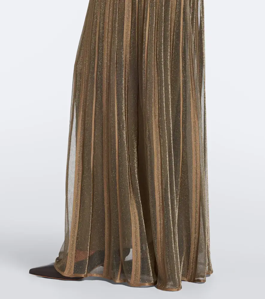 Ralph Lauren Collection Dabney pleated silk-blend lamé gown | Thumbnail 2 Ralph Lauren Collection Dabney pleated silk-blend lamé gown | Thumbnail 2