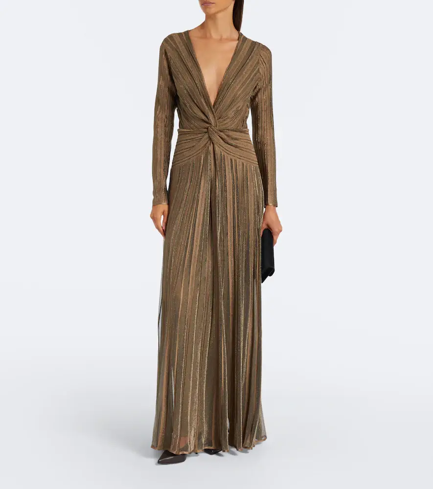 Ralph Lauren Collection Dabney pleated silk-blend lamé gown | Thumbnail 6 Ralph Lauren Collection Dabney pleated silk-blend lamé gown | Thumbnail 6