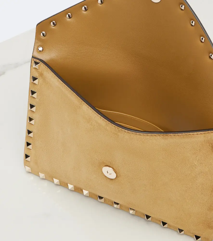 Valentino Garavani Rockstud Medium suede pouch | Thumbnail 2 Valentino Garavani Rockstud Medium suede pouch | Thumbnail 2
