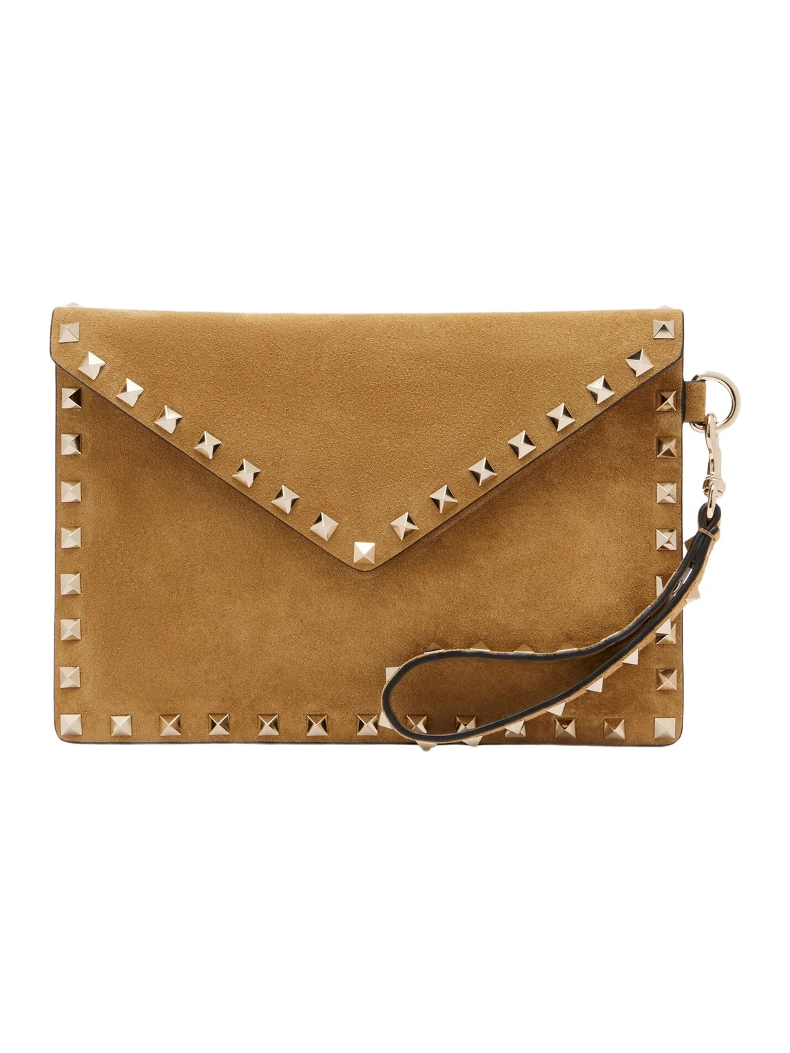 Valentino Garavani Rockstud Medium suede pouch