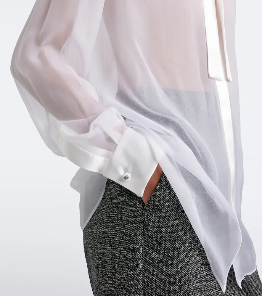 Dolce & Gabbana Bow-detail silk chiffon blouse | Thumbnail 5 Dolce & Gabbana Bow-detail silk chiffon blouse | Thumbnail 5