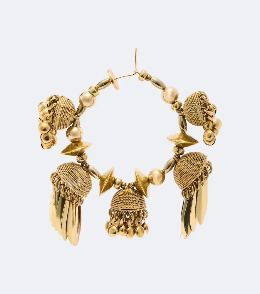 Dries Van Noten Embellished hoop earrings | Thumbnail 3 Dries Van Noten Embellished hoop earrings | Thumbnail 3