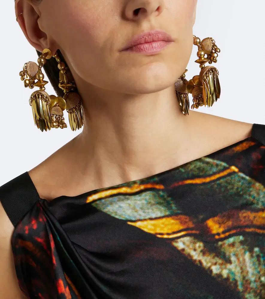 Dries Van Noten Embellished hoop earrings | Thumbnail 5 Dries Van Noten Embellished hoop earrings | Thumbnail 5