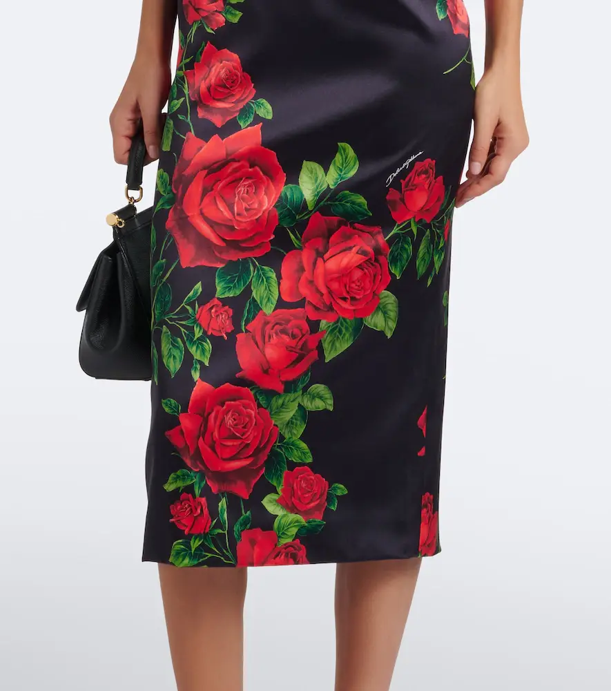 Dolce & Gabbana Floral silk-blend bustier dress | Thumbnail 3 Dolce & Gabbana Floral silk-blend bustier dress | Thumbnail 3