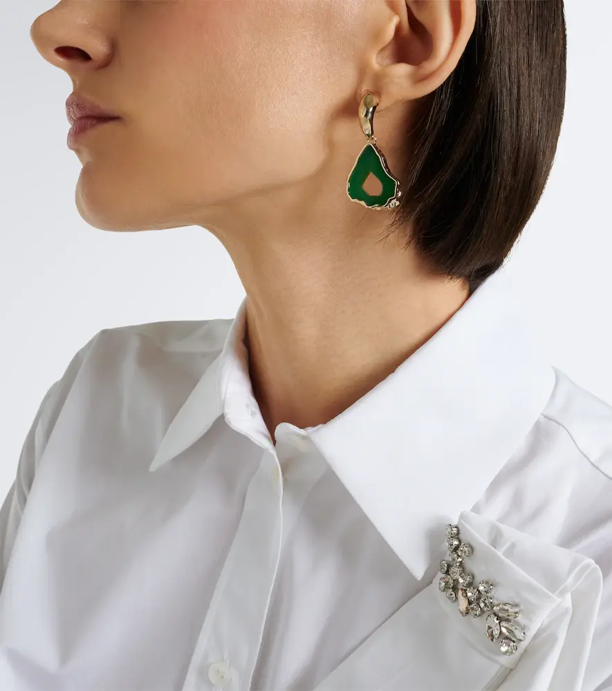 Erdem Embellished drop earrings | Thumbnail 5 Erdem Embellished drop earrings | Thumbnail 5