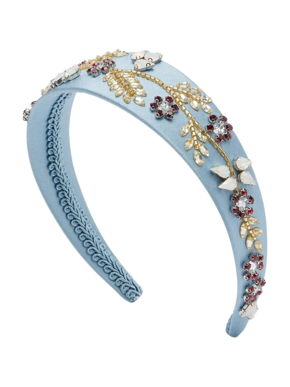 Embellished satin headband