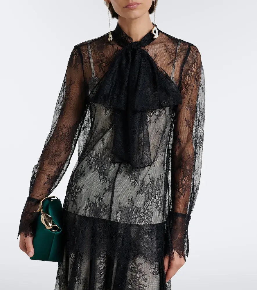 Erdem Bow-detail floral lace blouse | Thumbnail 4 Erdem Bow-detail floral lace blouse | Thumbnail 4