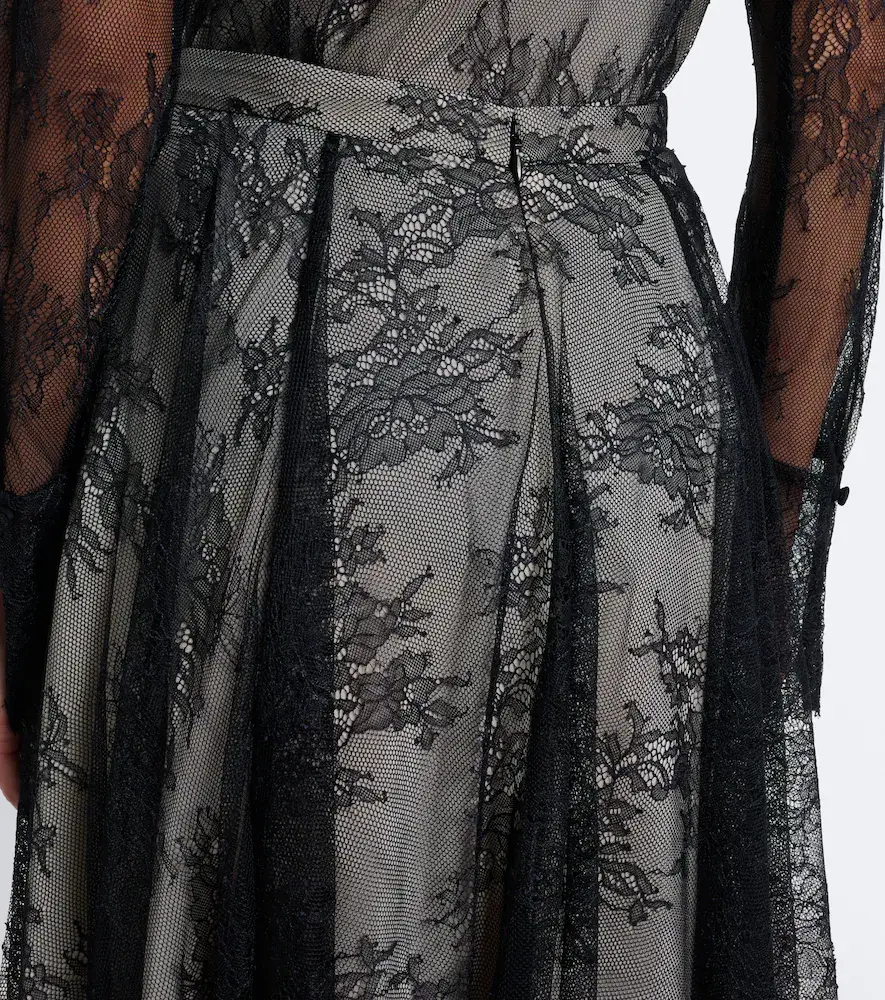 Erdem Pleated floral lace midi skirt | Thumbnail 4 Erdem Pleated floral lace midi skirt | Thumbnail 4