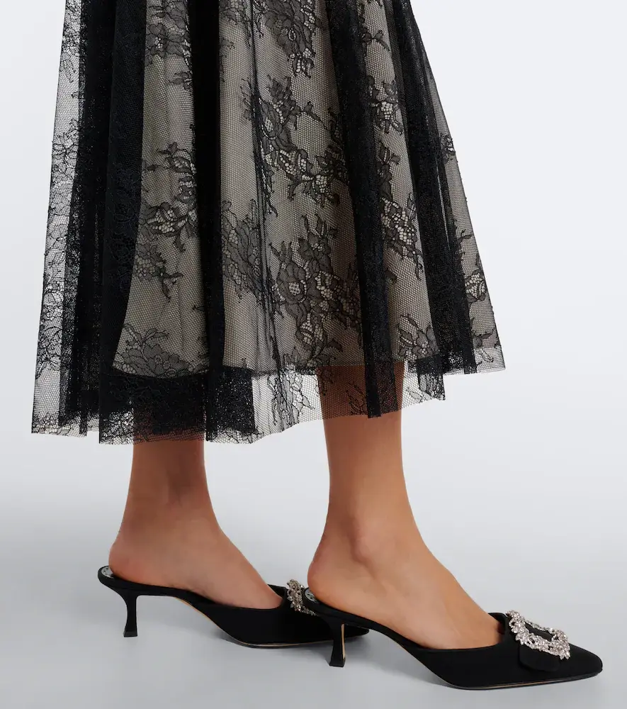Erdem Pleated floral lace midi skirt | Thumbnail 5 Erdem Pleated floral lace midi skirt | Thumbnail 5