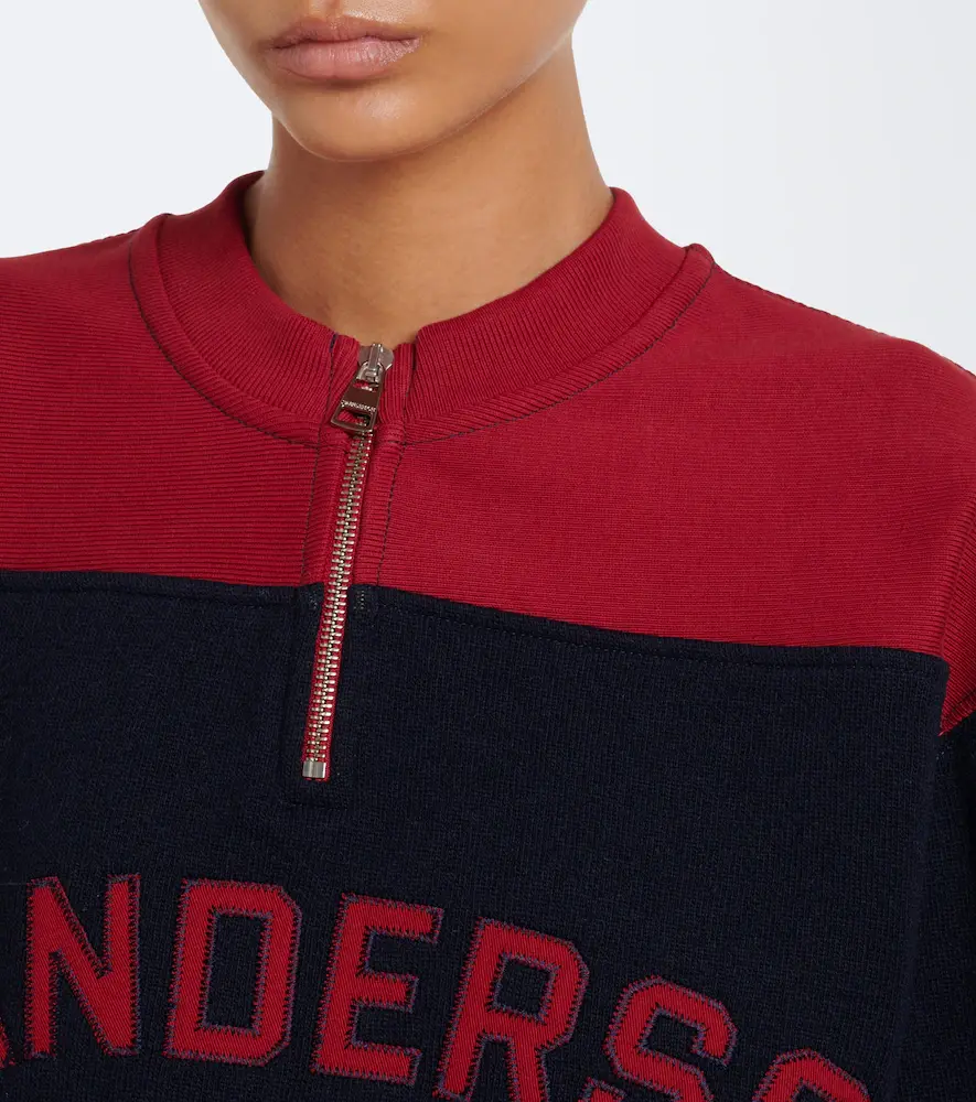 JW Anderson Embroidered wool-blend sweatshirt | Thumbnail 2
