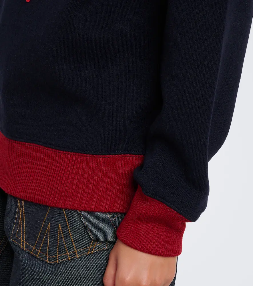 JW Anderson Embroidered wool-blend sweatshirt | Thumbnail 5